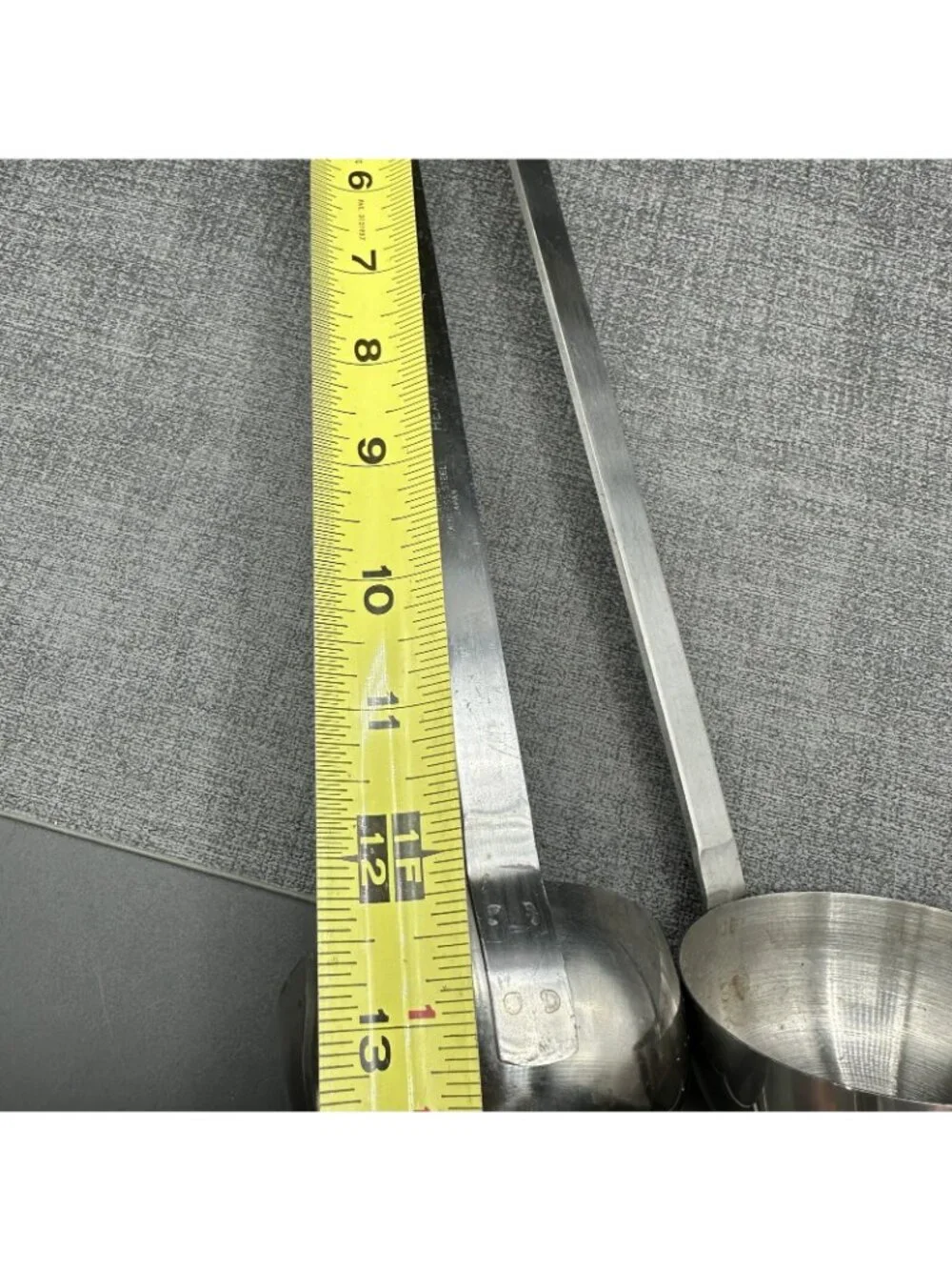 Vintage Stainless Steel 4 oz Ladle Set 2 Commercial Restaurant Japan Hook Capco